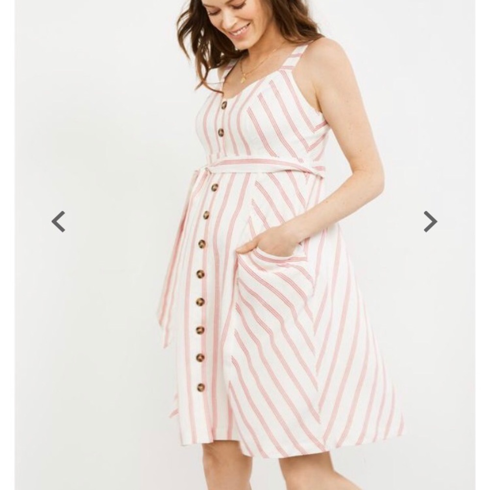 Linen Maternity Dress